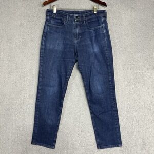 Bonobos Jeans Mens 32 Blue Straight Athletic Fit Stretch Dark Wash